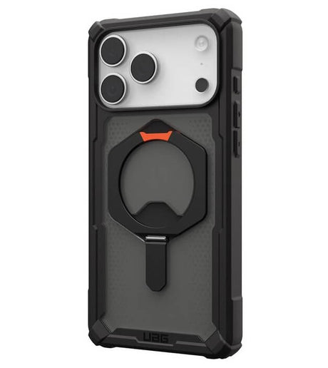 Magsafe Противоударен Калъф за iPhone 17 Pro Max, UAG Plasma XTE Case Black-Orange, Черен (3)