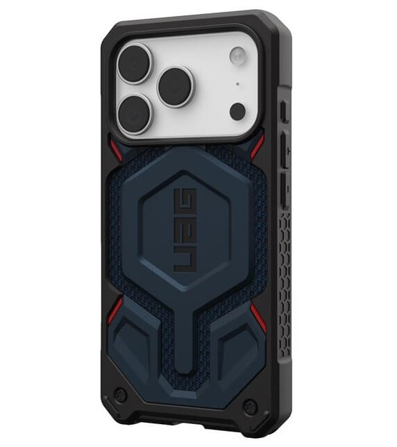 Magsafe Противоударен Калъф за iPhone 17 Pro, UAG Monarch Pro Kevlar Case Mallard, Син (2)