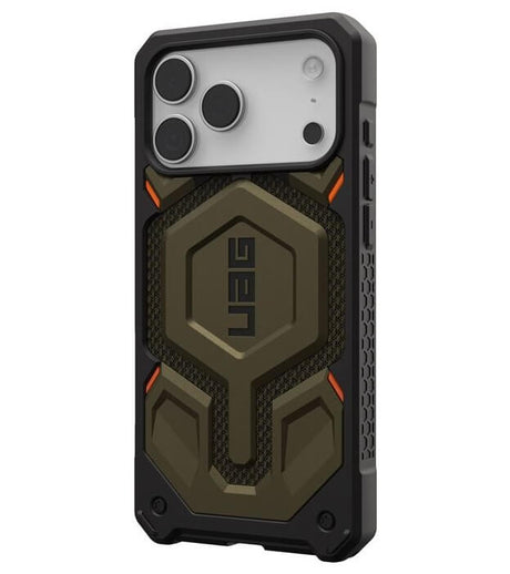 Magsafe Противоударен Калъф за iPhone 17 Pro, UAG Monarch Pro Kevlar Case Element Green, Зелен (2)