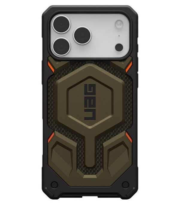 Magsafe Противоударен Калъф за iPhone 17 Pro, UAG Monarch Pro Kevlar Case Element Green, Зелен