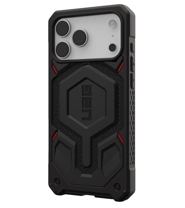 Magsafe Противоударен Калъф за iPhone 17 Pro Max, UAG Monarch Pro Kevlar Case, Черен (2)