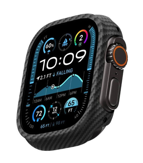 Карбонов Калъф за Apple Watch Ultra 49mm, Pitaka Air Case, Черен