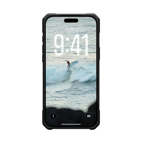 Magsafe Противоударен Калъф за iPhone 17 Pro Max, UAG Pathfinder Clear Ice/Silver Case, Черен (7)