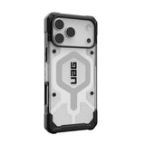 Magsafe Противоударен Калъф за iPhone 17 Pro Max, UAG Pathfinder Clear Ice/Silver Case, Черен (6)
