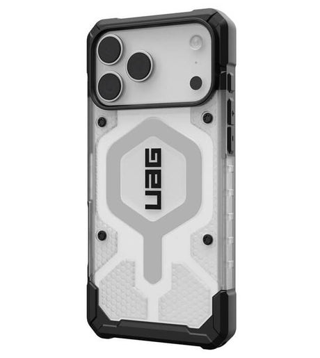 Magsafe Противоударен Калъф за iPhone 17 Pro Max, UAG Pathfinder Clear Ice/Silver Case, Черен (2)