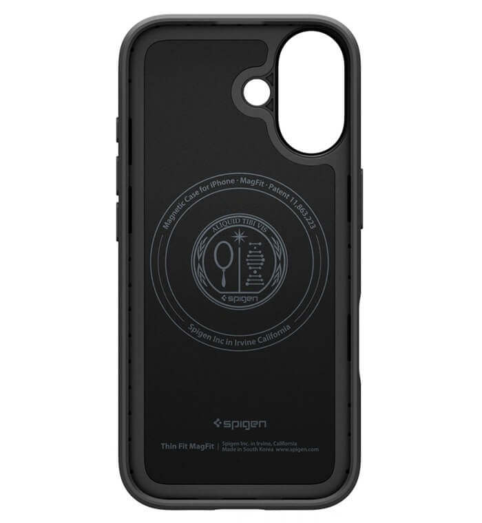 Magsafe Калъф за iPhone 17, Spigen Thin Fit Case, Черен (5)