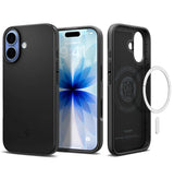 Magsafe Калъф за iPhone 17, Spigen Thin Fit Case, Черен (4)