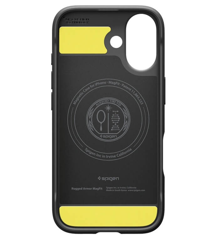 MagSafe Калъф за iPhone 17, Spigen Rugged Armor Case, Черен (4)