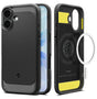 MagSafe Калъф за iPhone 17, Spigen Rugged Armor Case, Черен