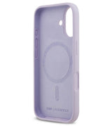 MagSafe Калъф за iPhone 17, Karl Lagerfeld Silicone Karl & Choupette Case, Лилав (6)