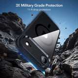 Magsafe Калъф и Протектор за iPhone Air, ESR Classic Hybrid Magnetic Set Case, Черен (5)