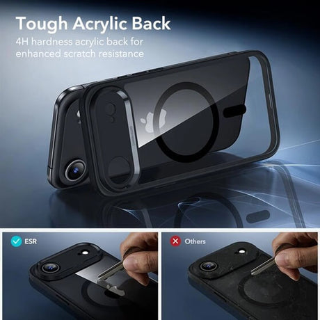 Magsafe Калъф и Протектор за iPhone Air, ESR Classic Hybrid Magnetic Set Case, Черен (7)