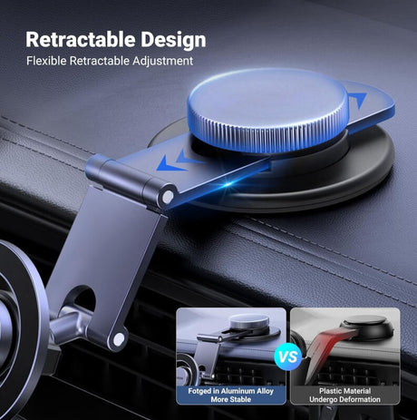 Magsafe Стойка за Кола, Ugreen Dashboard Car Mount, Черен (4)