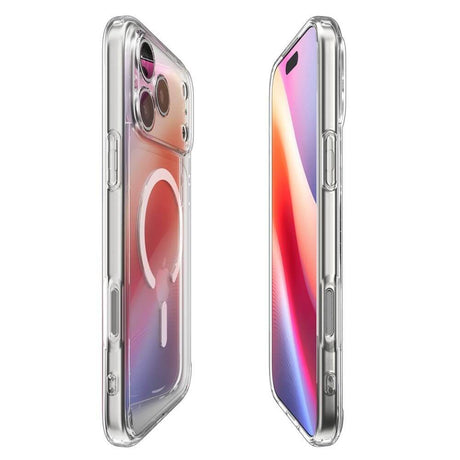 Magsafe Калъф за iPhone 17 Pro Max, Spigen Ultra Hybrid Case, Бял (3)