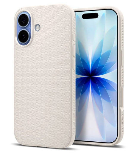 Противоударен Калъф за iPhone 17, Spigen Liquid Air Case, Бежов
