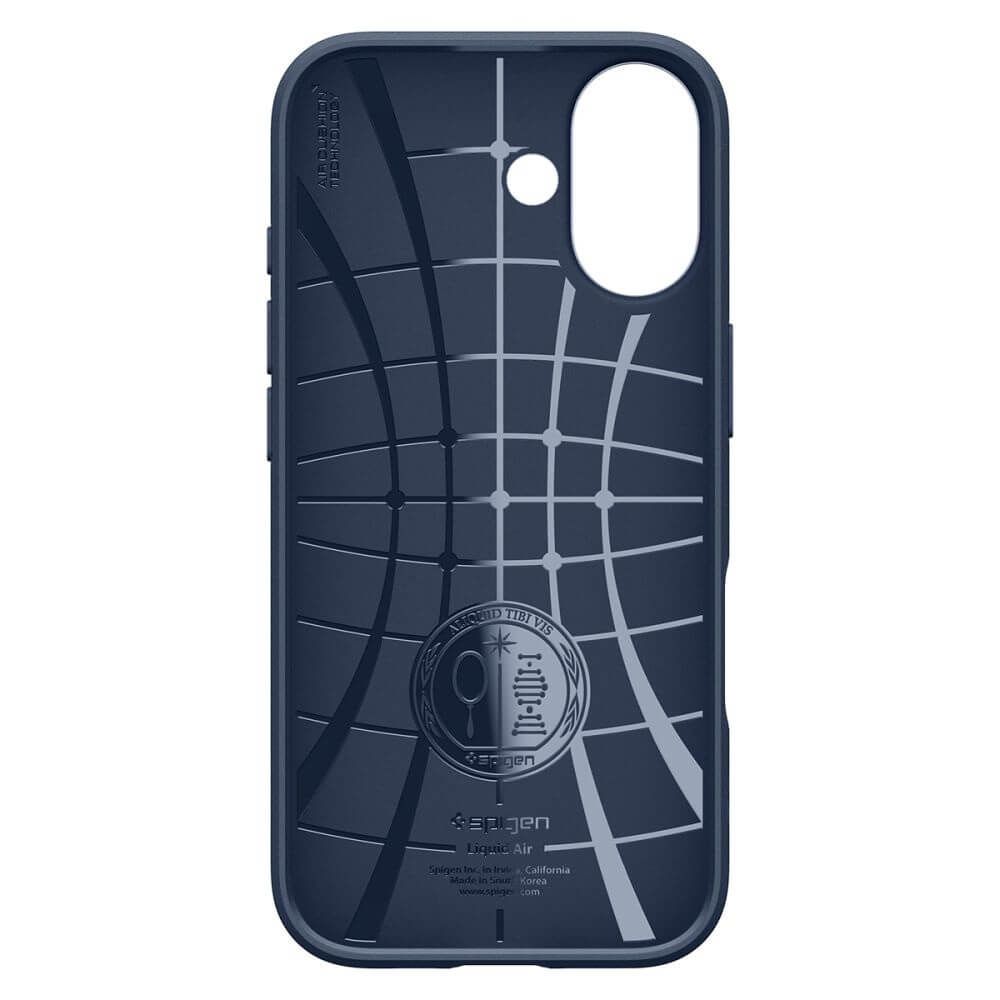 Противоударен Калъф за iPhone 17, Spigen Liquid Air Case, Син (8)