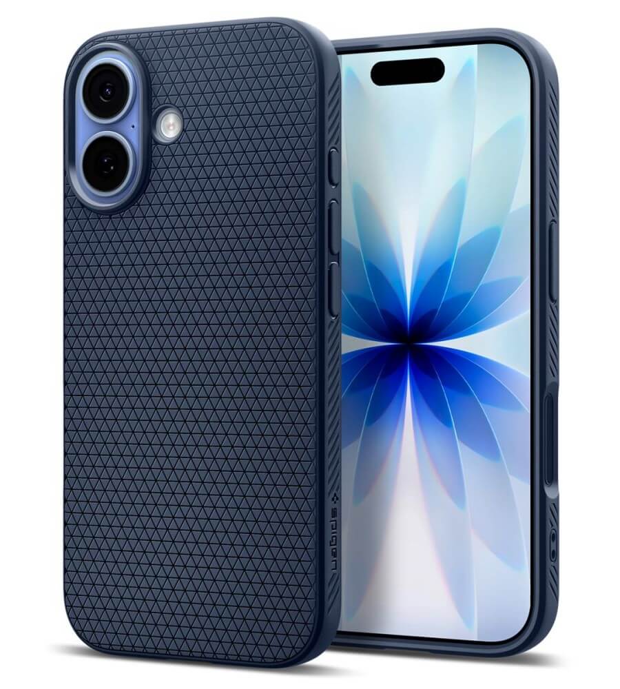 Противоударен Калъф за iPhone 17, Spigen Liquid Air Case, Син