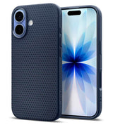 Противоударен Калъф за iPhone 17, Spigen Liquid Air Case, Син