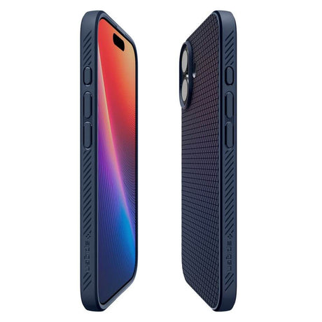 Противоударен Калъф за iPhone 17, Spigen Liquid Air Case, Син (5)