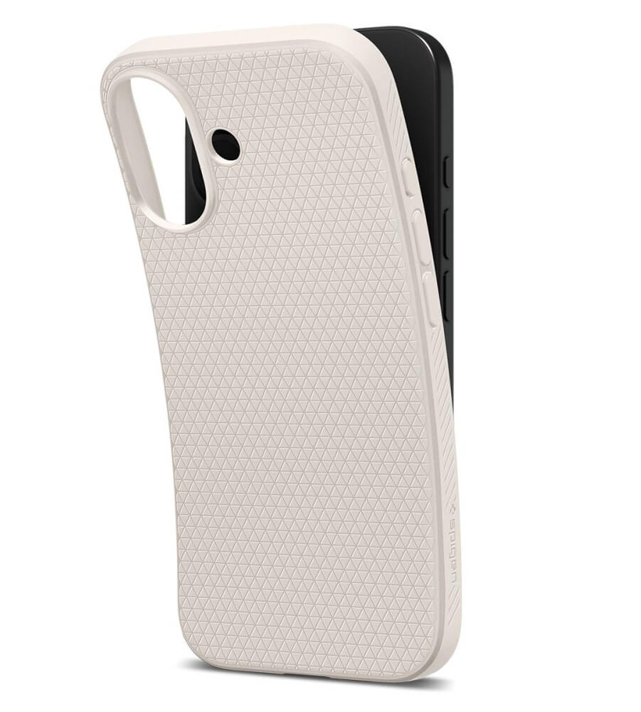 Противоударен Калъф за iPhone 17, Spigen Liquid Air Case, Бежов (3)