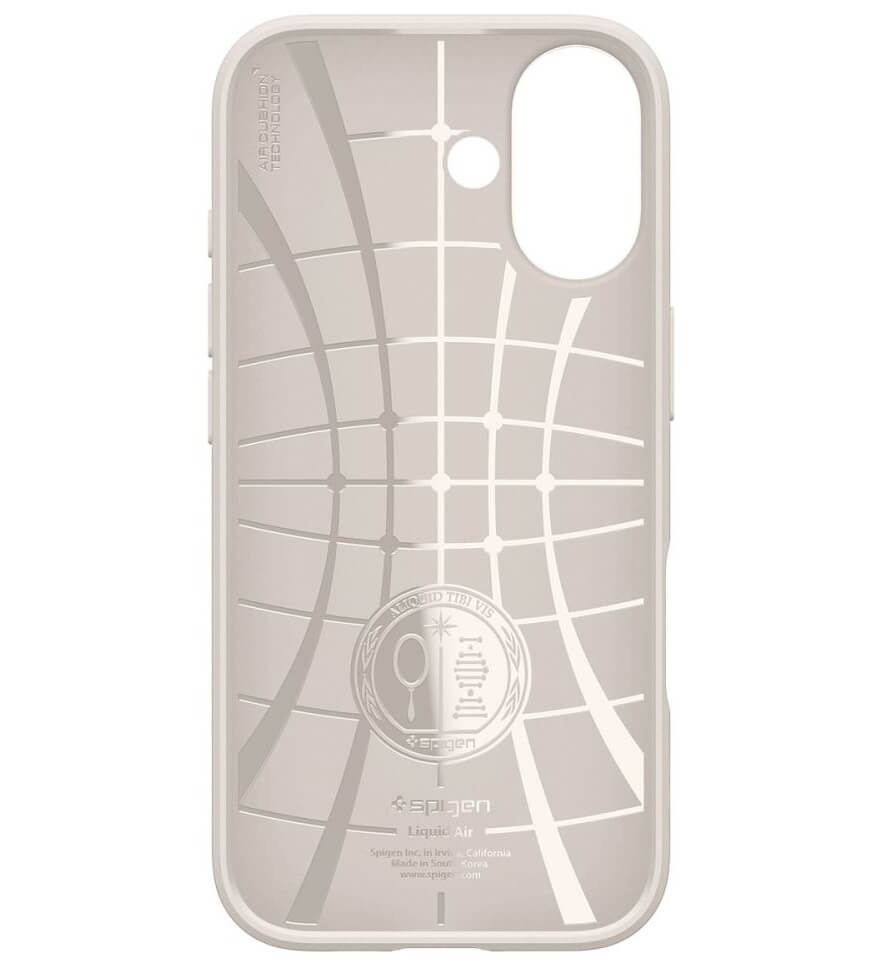 Противоударен Калъф за iPhone 17, Spigen Liquid Air Case, Бежов (8)