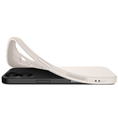 Противоударен Калъф за iPhone 17, Spigen Liquid Air Case, Бежов (6)