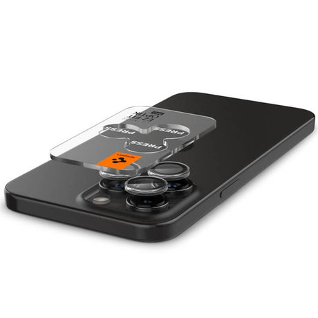 Протектор за Камерата на iPhone 17 Pro, Spigen EZ Fit Optik Pro Glass tR 2бр., Прозрачен (2)