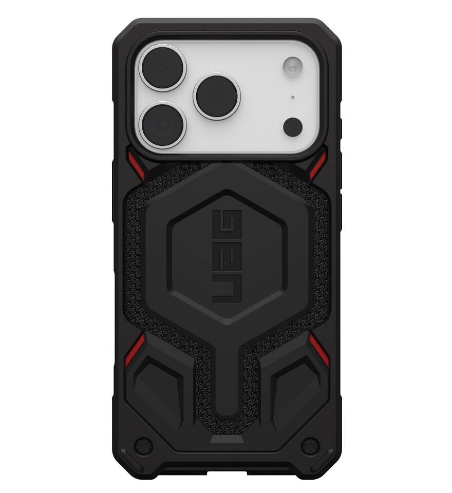 Magsafe Противоударен Калъф за iPhone 17 Pro Max, UAG Monarch Pro Kevlar Case, Черен