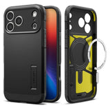MagSafe Противоударен Калъф за iPhone 17 Pro Max, Spigen Tough Armor T Case, Черен (11)