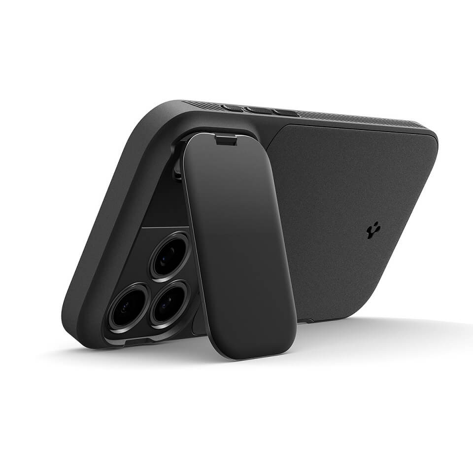 Magsafe Калъф с Камерен Предпазител за iPhone 17 Pro Max, Spigen Optik Armor Case, Черен (7)
