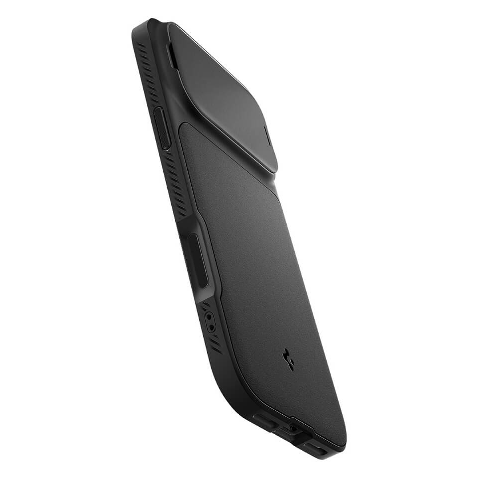 Magsafe Калъф с Камерен Предпазител за iPhone 17 Pro Max, Spigen Optik Armor Case, Черен (9)