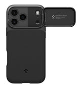 Magsafe Калъф с Камерен Предпазител за iPhone 17 Pro Max, Spigen Optik Armor Case, Черен (2)