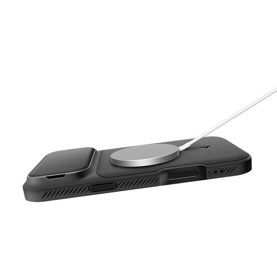Magsafe Калъф с Камерен Предпазител за iPhone 17 Pro Max, Spigen Optik Armor Case, Черен (12)