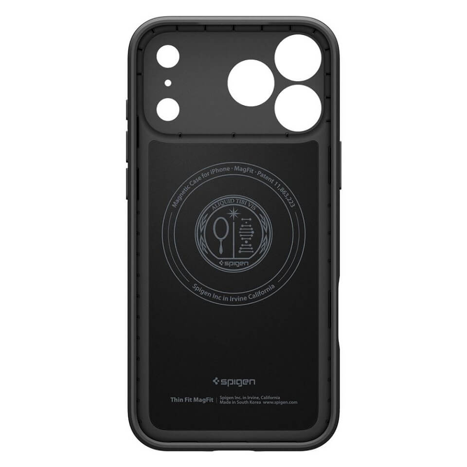 Magsafe Калъф за iPhone 17 Pro Max, Spigen Thin Fit Case, Черен (5)