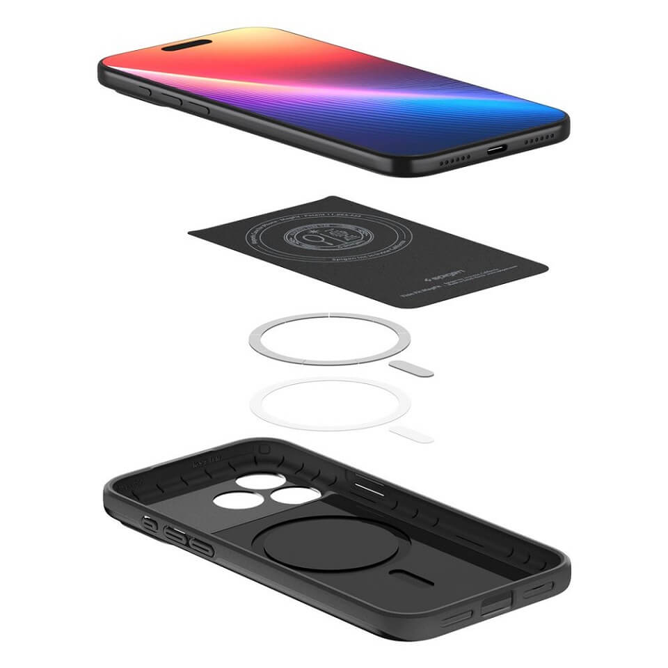 Magsafe Калъф за iPhone 17 Pro Max, Spigen Thin Fit Case, Черен (10)