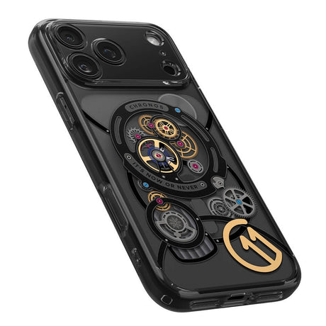 Magsafe Калъф за iPhone 17 Pro Max, Spigen c11 Chronos Ultra Hybrid T Mag Case, Черен (7)