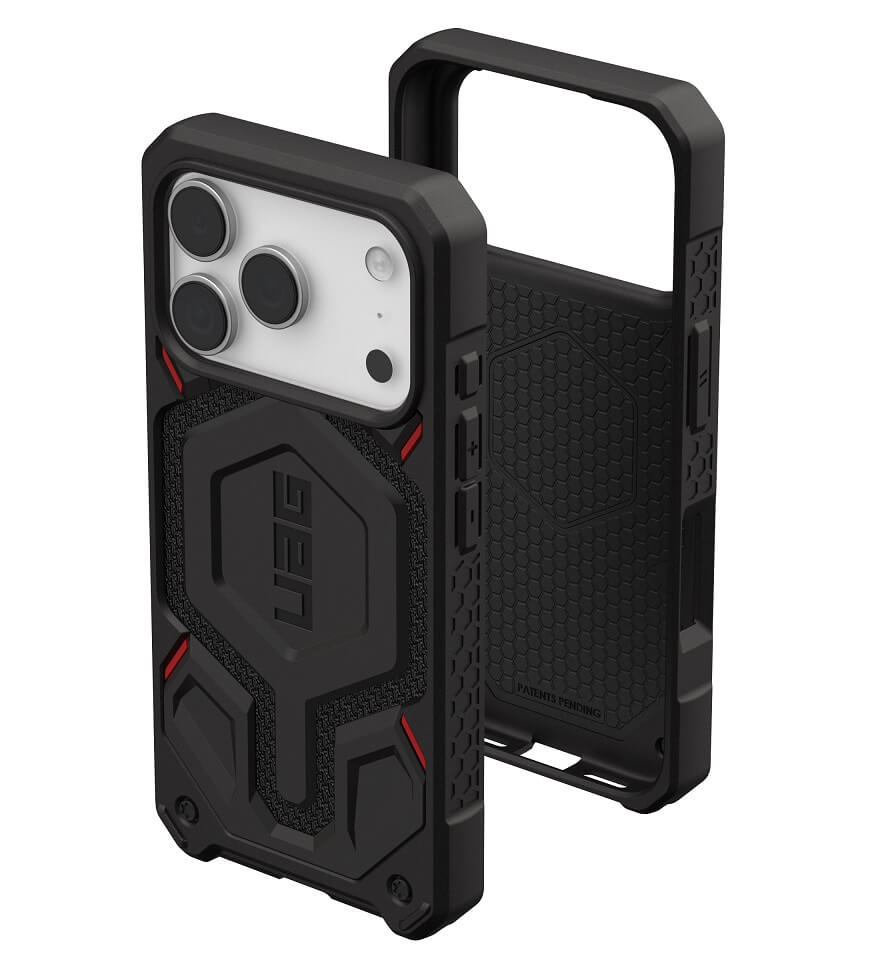 Magsafe Противоударен Калъф за iPhone 17 Pro, UAG Monarch Pro Kevlar Case, Черен (4)