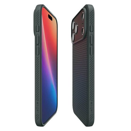 Противоударен Калъф за iPhone 17 Pro, Spigen Liquid Air Case, Зелен (6)