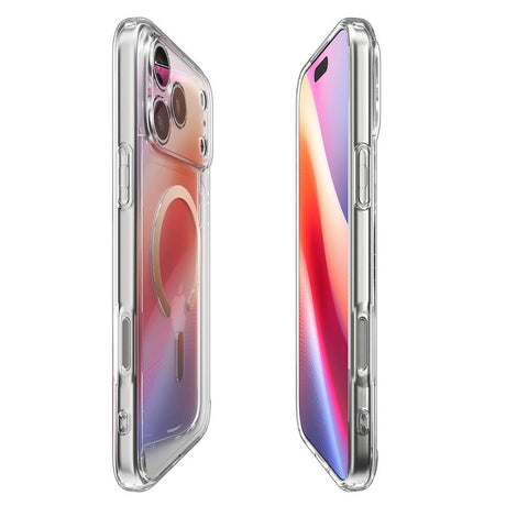 Magsafe Противоударен Калъф за iPhone 17 Pro, Spigen Ultra Hybrid Case, Златист (6)