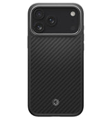 Magsafe Калъф за iPhone 17 Pro, Spigen Enzo Aramid T Case S/B, Черен (2)