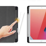 Калъф с Pen Поставка за iPad 9/ 8/ 7 10.2", Dux Ducis Domo Case, Черен (3)