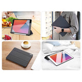 Калъф с Pen Поставка за iPad 9/ 8/ 7 10.2", Dux Ducis Domo Case, Черен (7)