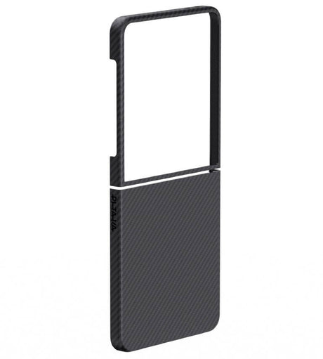 Magsafe Калъф за Samsung Z Flip 7, Pitaka Edge Black-Gray Case, Черен (4)