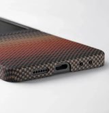Magsafe Калъф за Samsung Z Flip 7, Pitaka Edge Sunset Case, Кафяв (5)