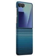 Magsafe Калъф за Samsung Z Flip 7, Pitaka Edge Moonrise Case, Син