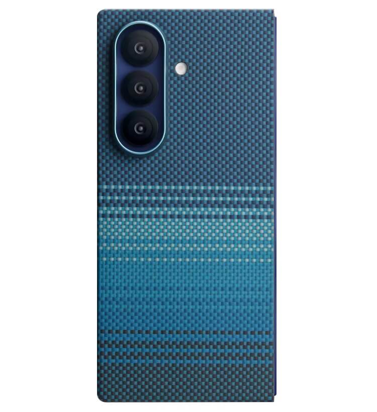Magsafe Калъф за Samsung Z Fold 7, Pitaka Edge Moonrise Case, Син (2)