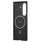 Magsafe Калъф за Samsung Z Fold 7, Pitaka Edge Black-Gray Case, Черен (4)