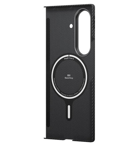 Magsafe Калъф за Samsung Z Fold 7, Pitaka Edge Black-Gray Case, Черен (4)