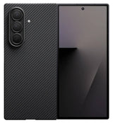 Magsafe Калъф за Samsung Z Fold 7, Pitaka Edge Black-Gray Case, Черен (3)