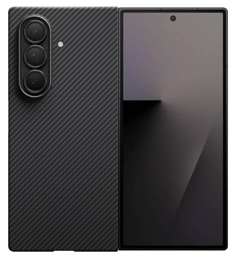 Magsafe Калъф за Samsung Z Fold 7, Pitaka Edge Black-Gray Case, Черен (3)